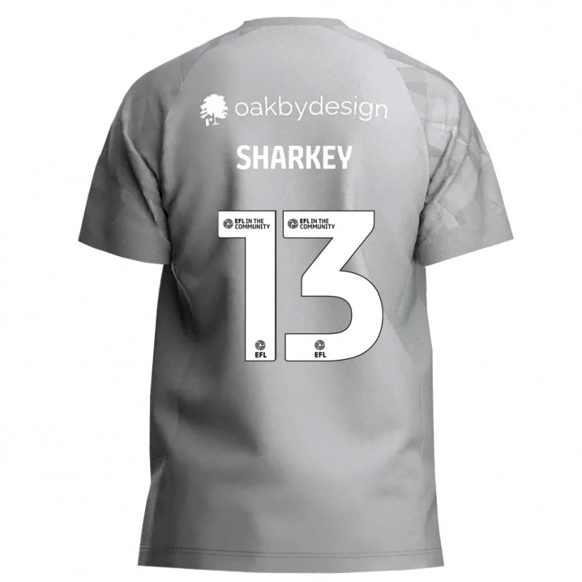 Danxen Niño Camiseta Toby Sharkey #13 Gris Oscuro Portero Equipación 2025/26 La Camisa