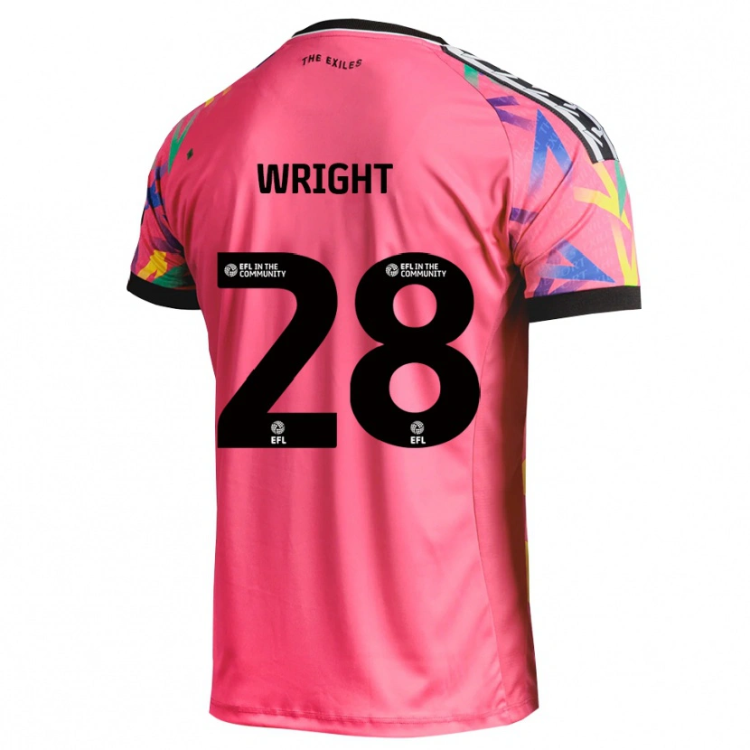 Danxen Niño Camiseta Jordan Wright #28 Magenta Portero Equipación 2025/26 La Camisa