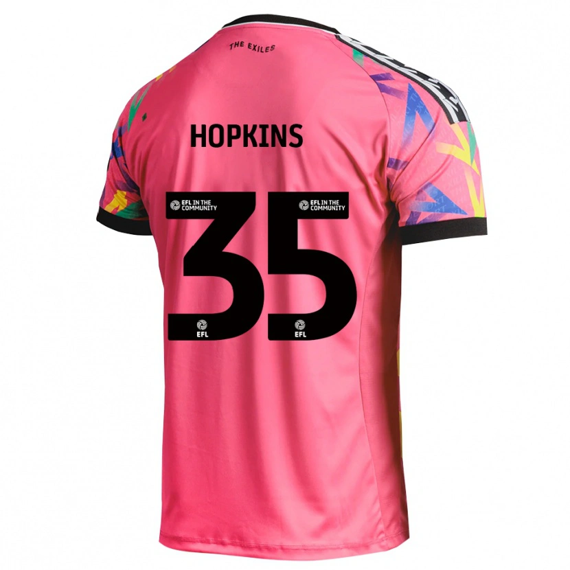 Danxen Niño Camiseta Bailey Hopkins #35 Magenta Portero Equipación 2025/26 La Camisa