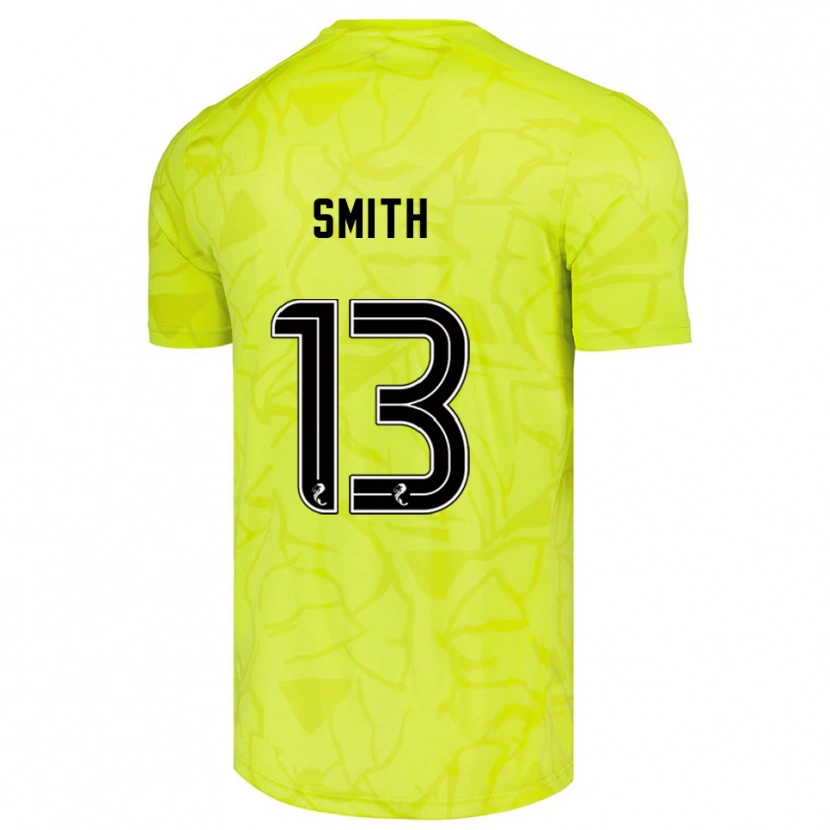 Danxen Niño Camiseta Jordan Smith #13 Negro Amarillo Portero Equipación 2025/26 La Camisa