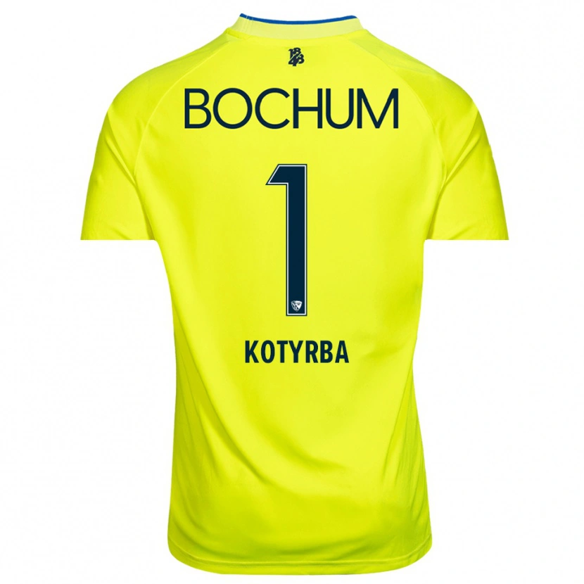 Danxen Niño Camiseta Finn Kotyrba #1 Verde Amarillo Portero Equipación 2025/26 La Camisa