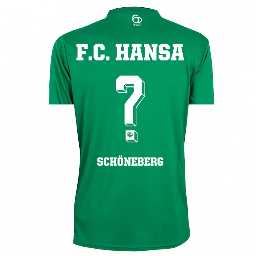 Danxen Niño Camiseta Tom Schöneberg #0 Verde Oscuro Blanco Portero Equipación 2025/26 La Camisa