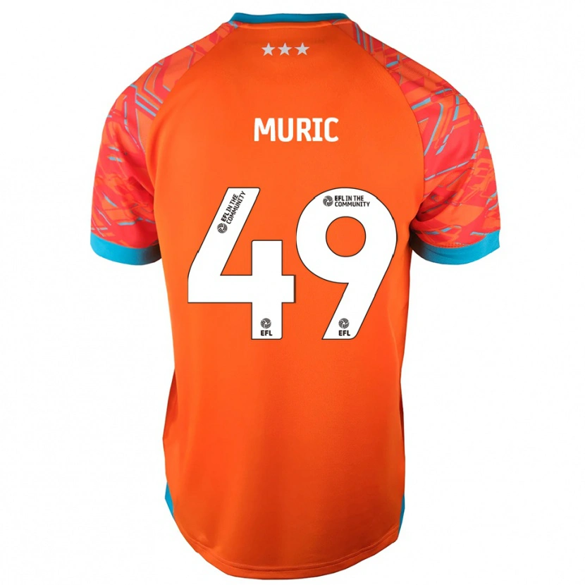 Danxen Niño Camiseta Arijanet Muric #49 Blanco Naranja Portero Equipación 2025/26 La Camisa
