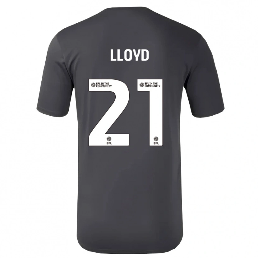 Danxen Niño Camiseta Oliver Lloyd #21 Blanco Negro Portero Equipación 2025/26 La Camisa