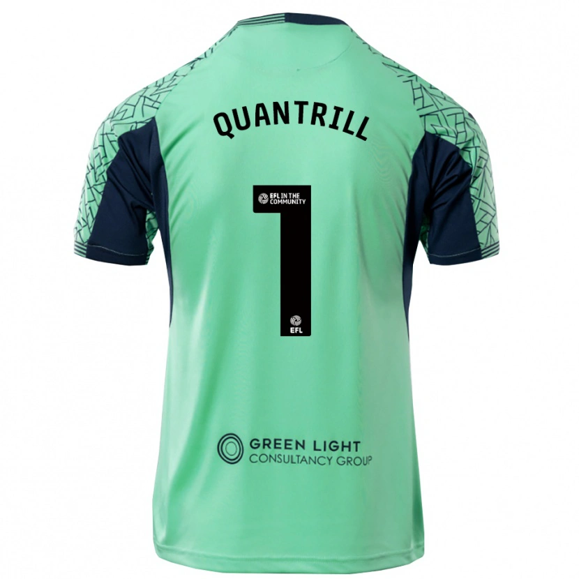 Danxen Niño Camiseta Sarah Quantrill #1 Negro Acua Portero Equipación 2025/26 La Camisa