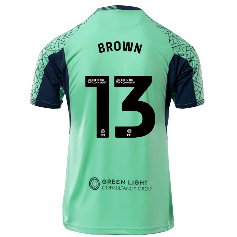 Danxen Niño Camiseta Mason Brown #13 Negro Acua Portero Equipación 2025/26 La Camisa