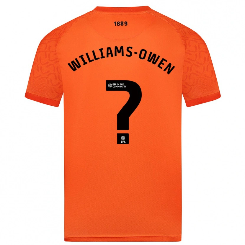 Danxen Niño Camiseta Brooke Williams-Owen #0 Negro Naranja Portero Equipación 2025/26 La Camisa