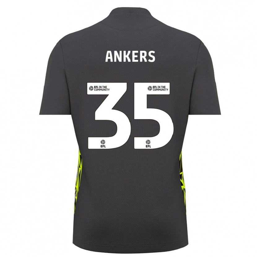 Danxen Niño Camiseta Chloe Ankers #35 Verde Bosque Gris Portero Equipación 2025/26 La Camisa