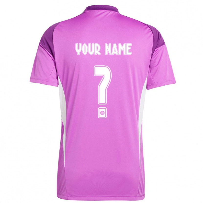 Danxen Niño Camiseta Ajax Morado Claro Blanco Portero Equipación 2025/26 La Camisa