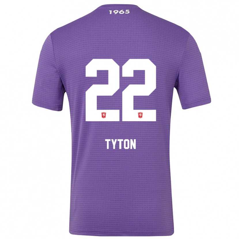 Danxen Niño Camiseta Przemyslaw Tyton #22 Morado Medio Portero Equipación 2025/26 La Camisa