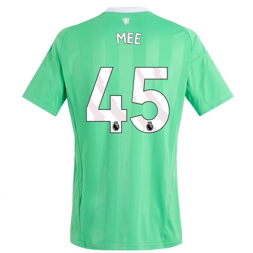 Danxen Niño Camiseta Dermot Mee #45 Verde Esmeralda Portero Equipación 2025/26 La Camisa