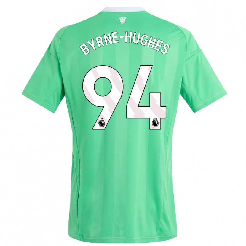 Danxen Niño Camiseta Cameron Byrne-Hughes #94 Verde Esmeralda Portero Equipación 2025/26 La Camisa