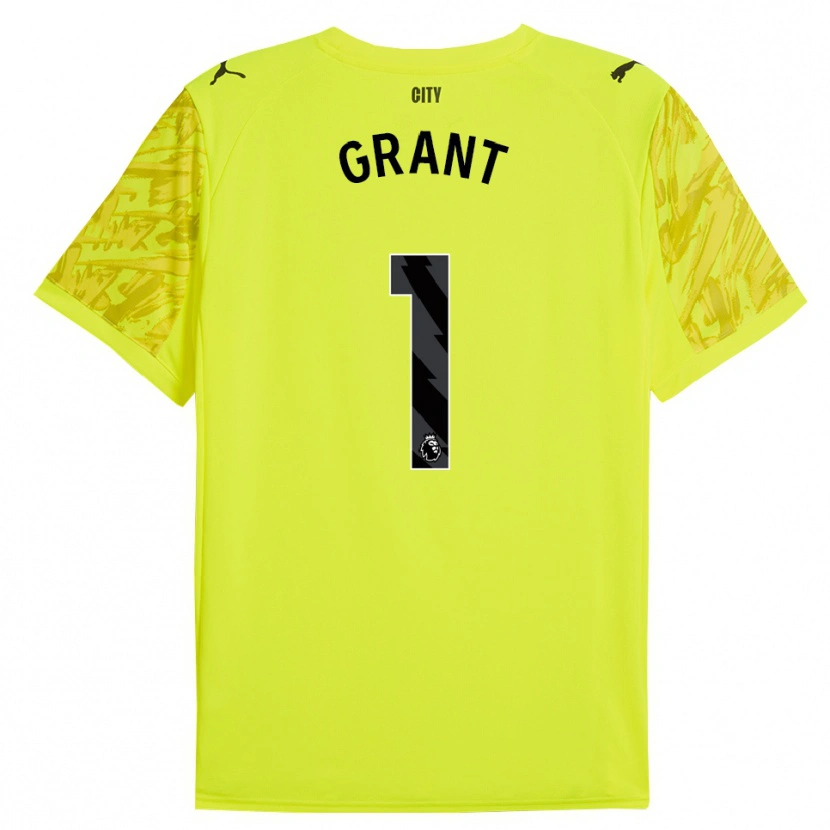 Danxen Niño Camiseta True Grant #1 Amarillo Naranja Negro Portero Equipación 2025/26 La Camisa