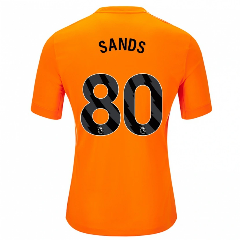 Danxen Niño Camiseta Hudson Sands #80 Naranja Negro Portero Equipación 2025/26 La Camisa