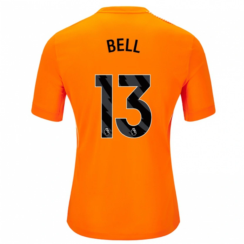 Danxen Niño Camiseta Toby Bell #13 Naranja Negro Portero Equipación 2025/26 La Camisa