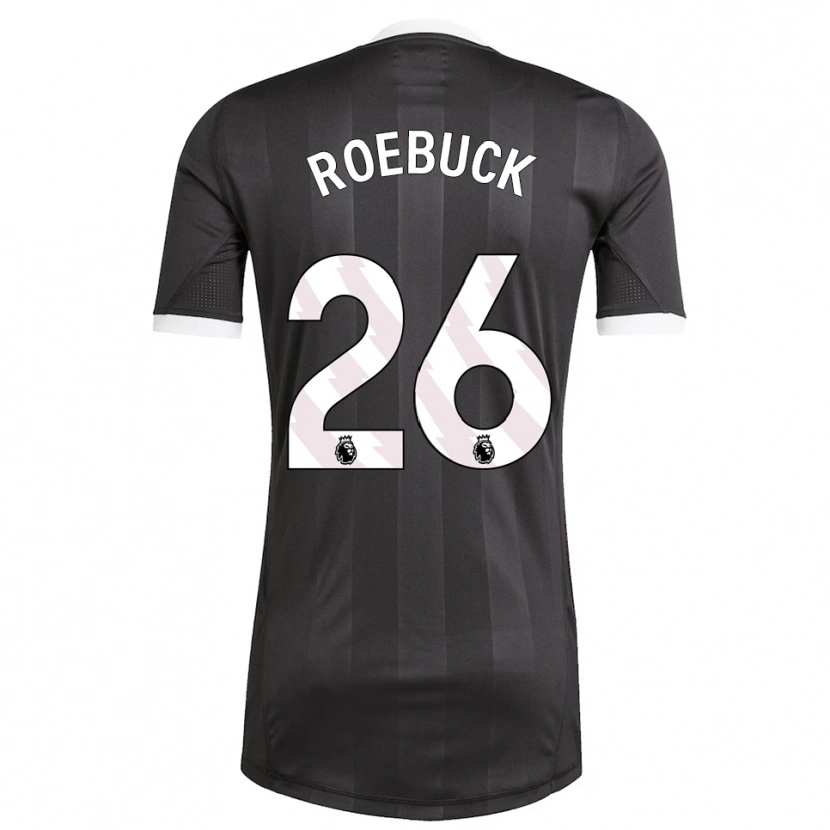 Danxen Niño Camiseta Ellie Roebuck #26 Blanco Negro Portero Equipación 2025/26 La Camisa