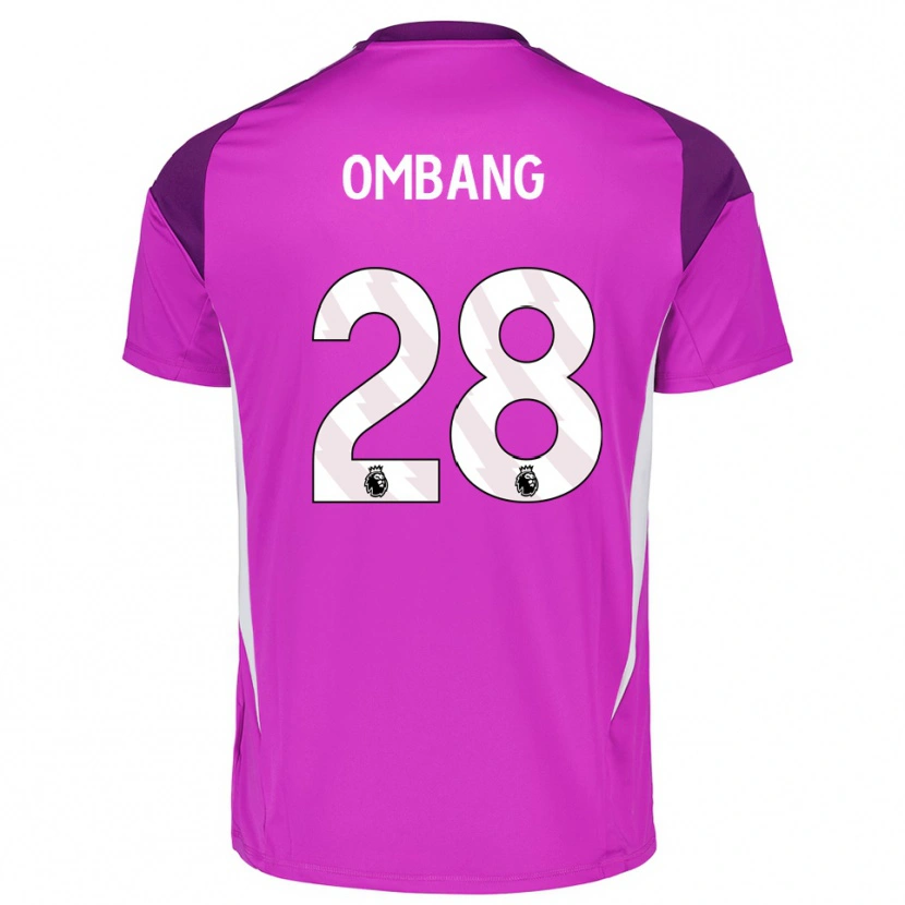 Danxen Niño Camiseta Darryl Ombang #28 Blanco Blanco Portero Equipación 2025/26 La Camisa