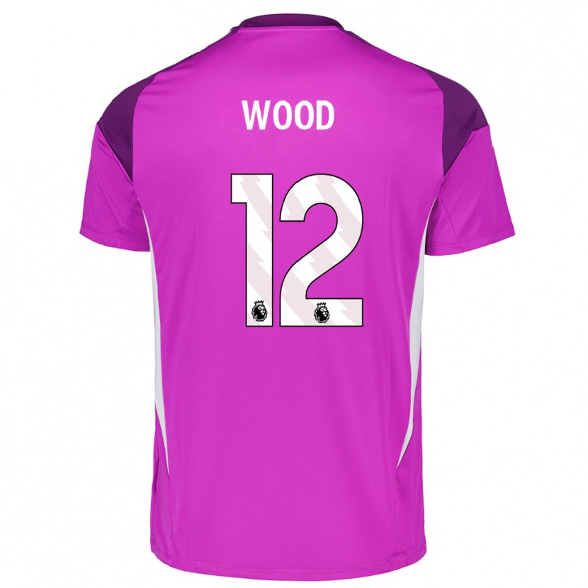 Danxen Niño Camiseta Oliver Wood #12 Blanco Blanco Portero Equipación 2025/26 La Camisa