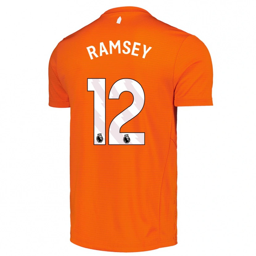 Danxen Niño Camiseta Emily Ramsey #12 Naranja Negro Portero Equipación 2025/26 La Camisa