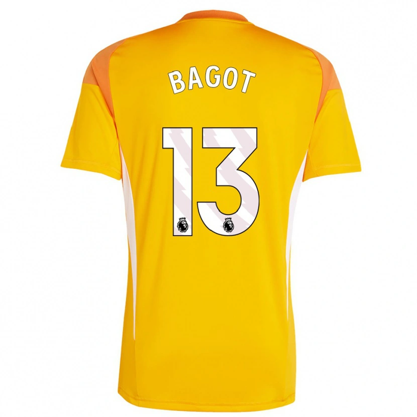 Danxen Niño Camiseta Matthew Bagot #13 Blanco Blanco Portero Equipación 2025/26 La Camisa
