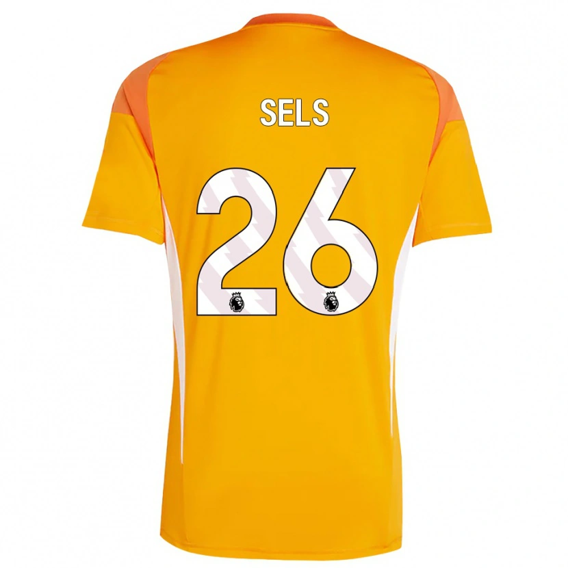 Danxen Niño Camiseta Matz Sels #26 Blanco Blanco Portero Equipación 2025/26 La Camisa