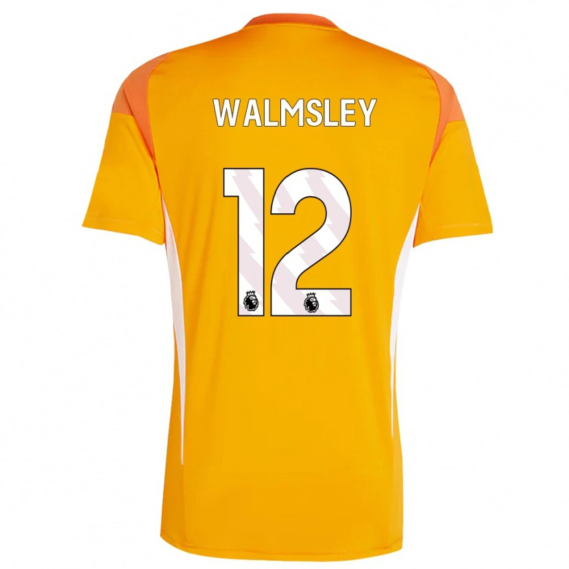 Danxen Niño Camiseta Joseph Walmsley #12 Blanco Blanco Portero Equipación 2025/26 La Camisa