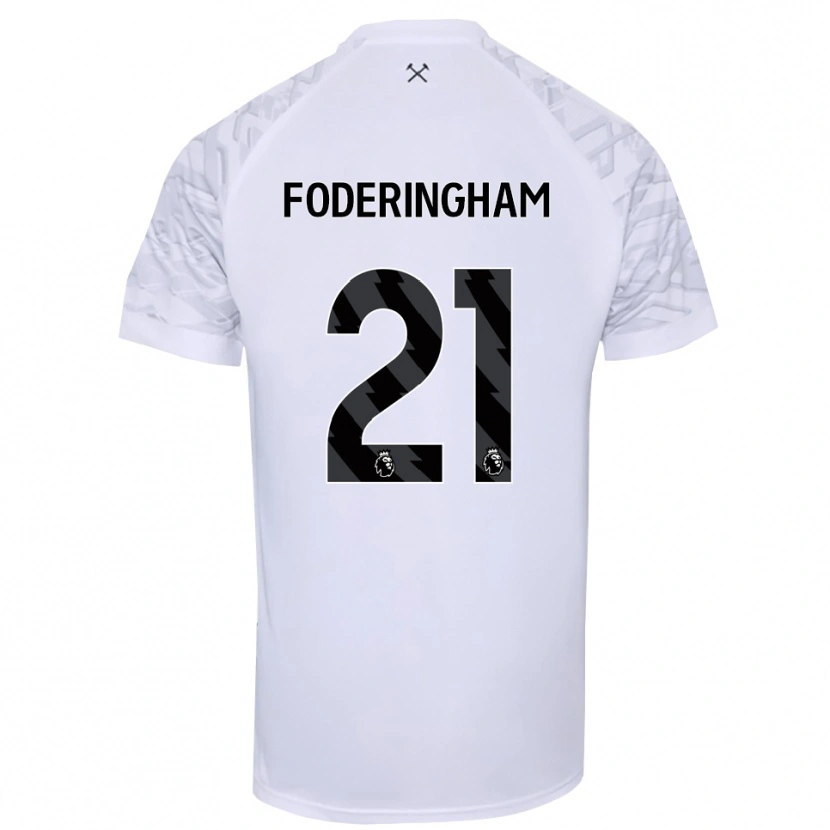 Danxen Niño Camiseta Wes Foderingham #21 Negro Blanco Portero Equipación 2025/26 La Camisa