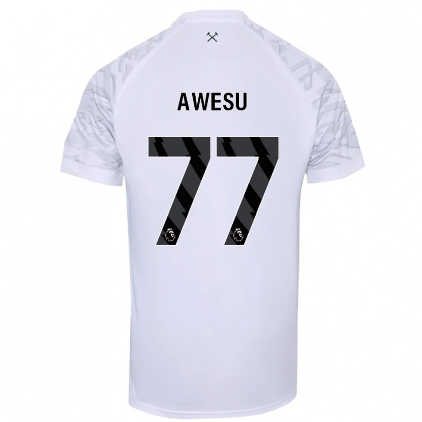 Danxen Niño Camiseta Lanre Awesu #77 Negro Blanco Portero Equipación 2025/26 La Camisa
