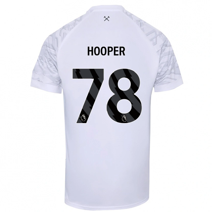 Danxen Niño Camiseta Finley Hooper #78 Negro Blanco Portero Equipación 2025/26 La Camisa