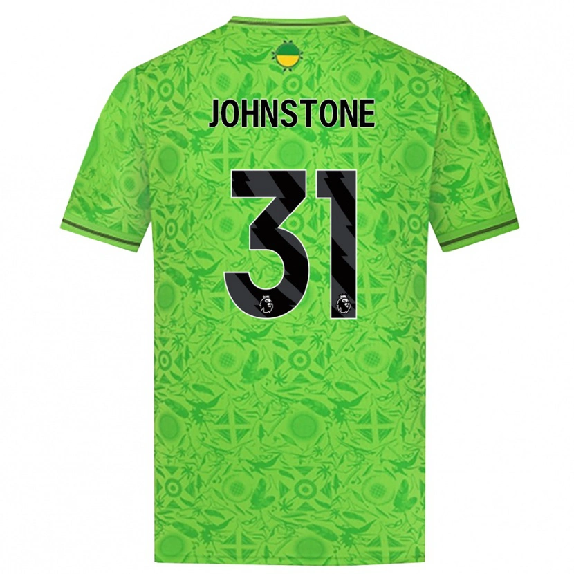 Danxen Niño Camiseta Sam Johnstone #31 Verde Negro Portero Equipación 2025/26 La Camisa