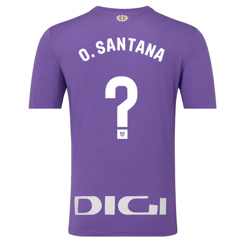 Danxen Niño Camiseta Olatz Santana Amado #0 Púrpura Blanco Portero Equipación 2025/26 La Camisa