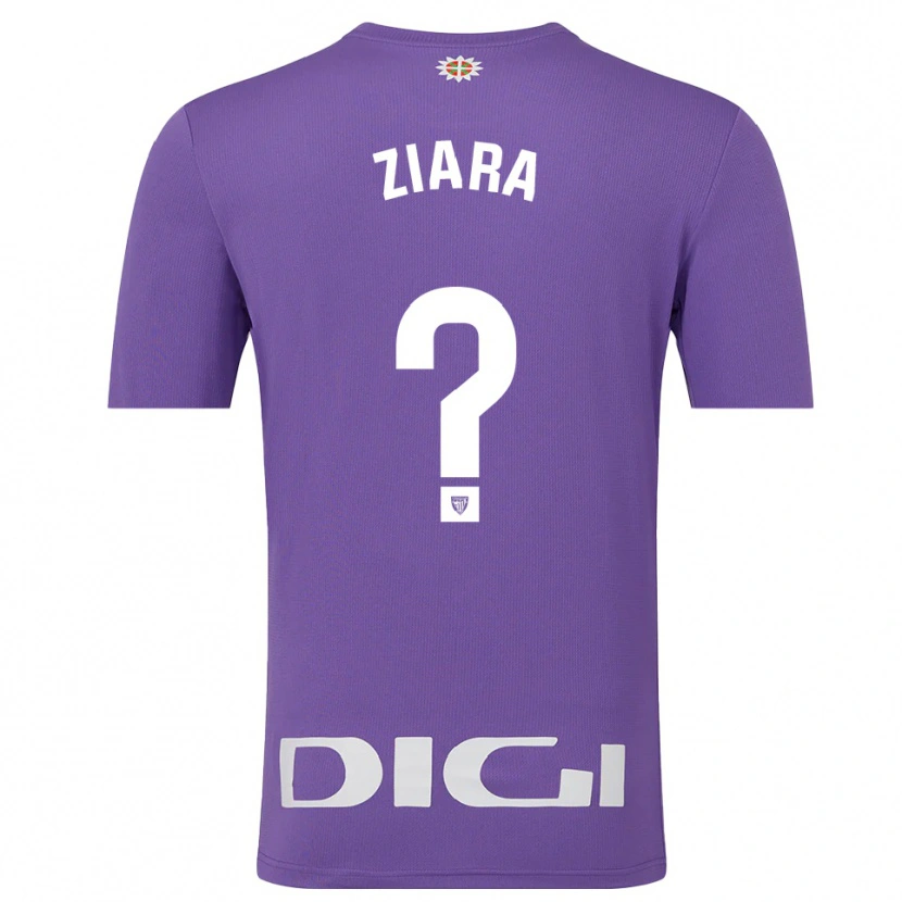 Danxen Niño Camiseta Ziara Vega Uribarri #0 Púrpura Blanco Portero Equipación 2025/26 La Camisa