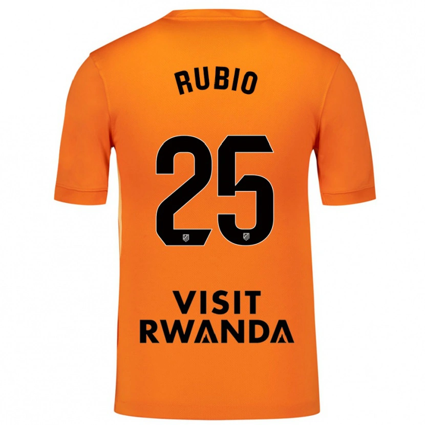 Danxen Niño Camiseta Daniel Rubio #25 Naranja Negro Portero Equipación 2025/26 La Camisa