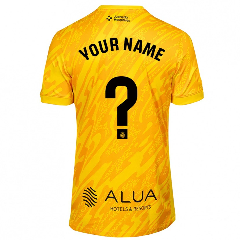 Danxen Niño Camiseta RCD Mallorca Naranja Negro Portero Equipación 2025/26 La Camisa