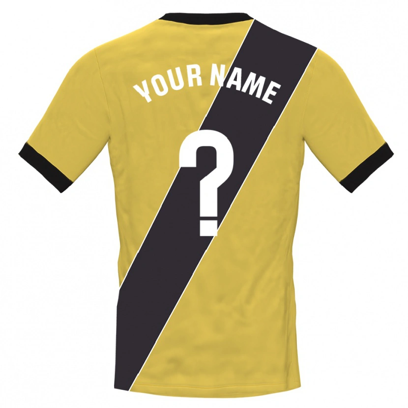 Danxen Niño Camiseta Rayo Vallecano Amarillo Negro Portero Equipación 2025/26 La Camisa