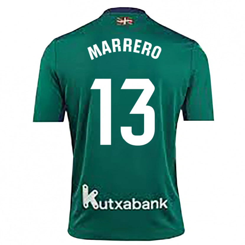 Danxen Niño Camiseta Unai Marrero #13 Azul Marino Verde Portero Equipación 2025/26 La Camisa