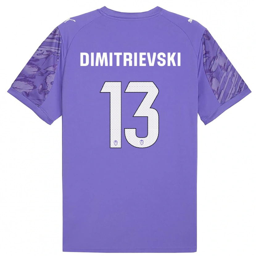Danxen Niño Camiseta Stole Dimitrievski #13 Blanco Lilo Portero Equipación 2025/26 La Camisa