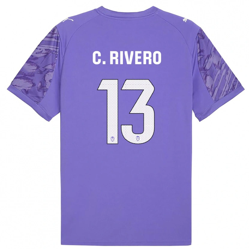 Danxen Niño Camiseta Cristian Rivero #13 Blanco Lilo Portero Equipación 2025/26 La Camisa