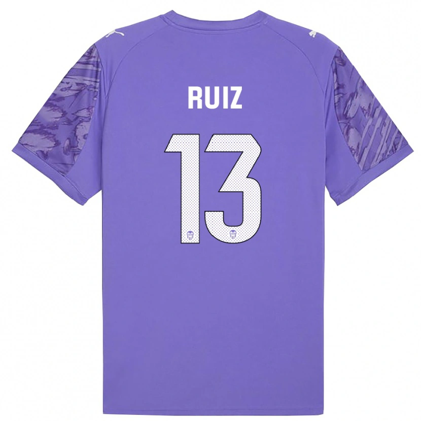 Danxen Niño Camiseta Nil Ruiz #13 Blanco Lilo Portero Equipación 2025/26 La Camisa