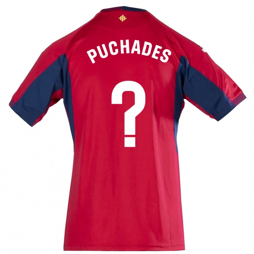 Danxen Niño Camiseta Fran Puchades #0 Azul Real Rojo Portero Equipación 2025/26 La Camisa