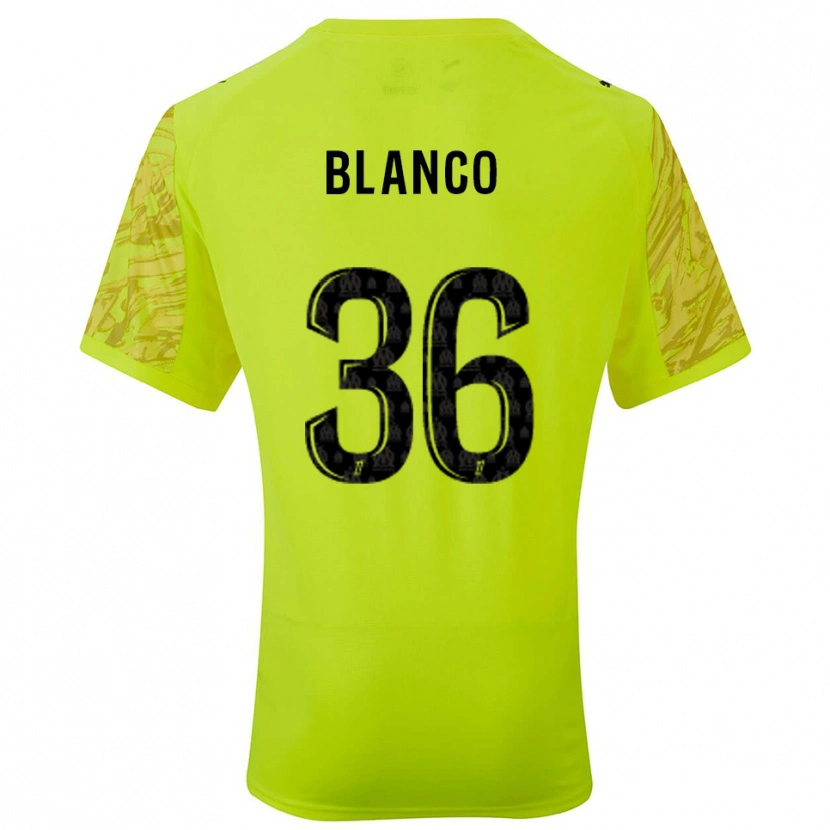 Danxen Niño Camiseta Rubén Blanco #36 Verde Fluorescente Negro Portero Equipación 2025/26 La Camisa