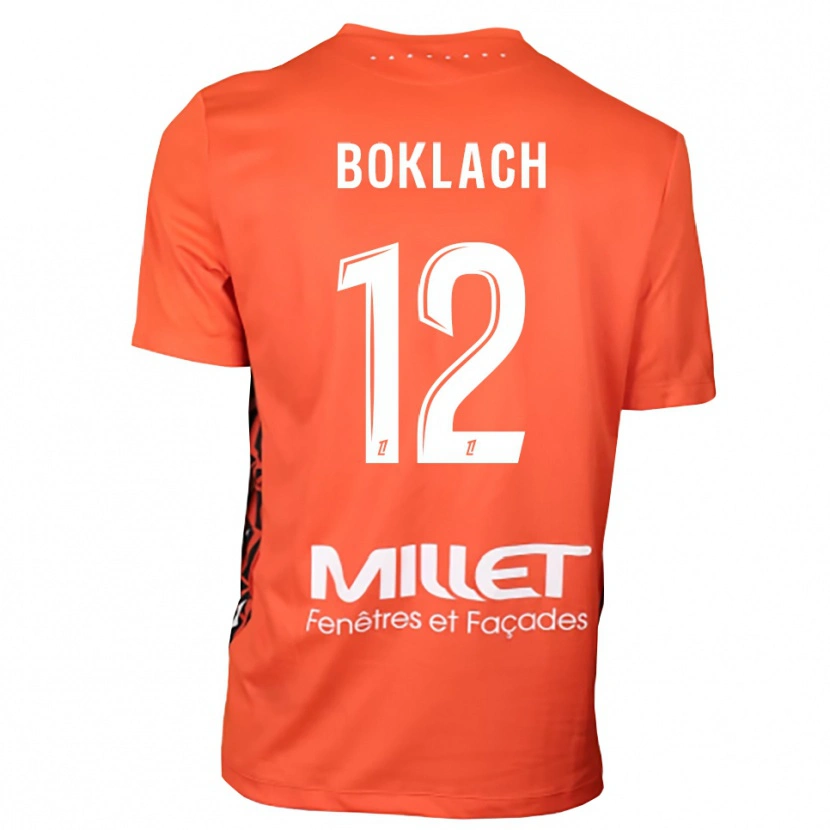Danxen Niño Camiseta Kateryna Boklach #12 Naranja Blanco Portero Equipación 2025/26 La Camisa