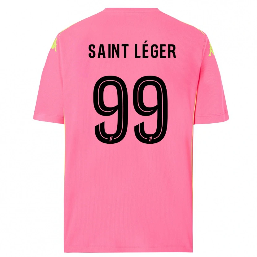 Danxen Niño Camiseta Maureen Saint Léger #99 Rosa Caliente Negro Portero Equipación 2025/26 La Camisa