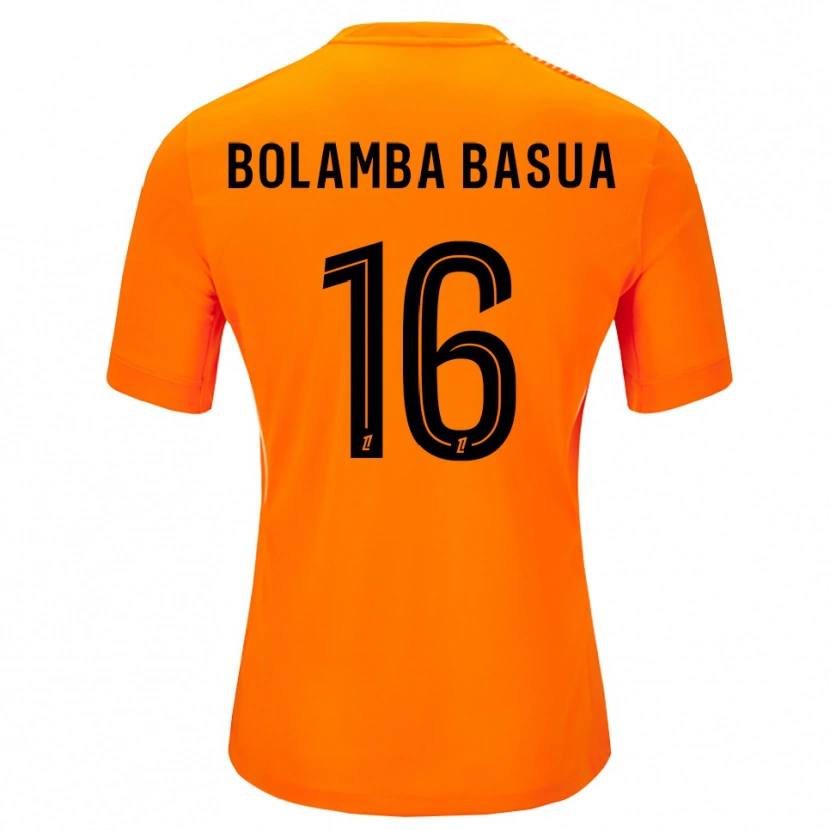 Danxen Niño Camiseta Kévin Bolamba Basua #16 Naranja Negro Portero Equipación 2025/26 La Camisa