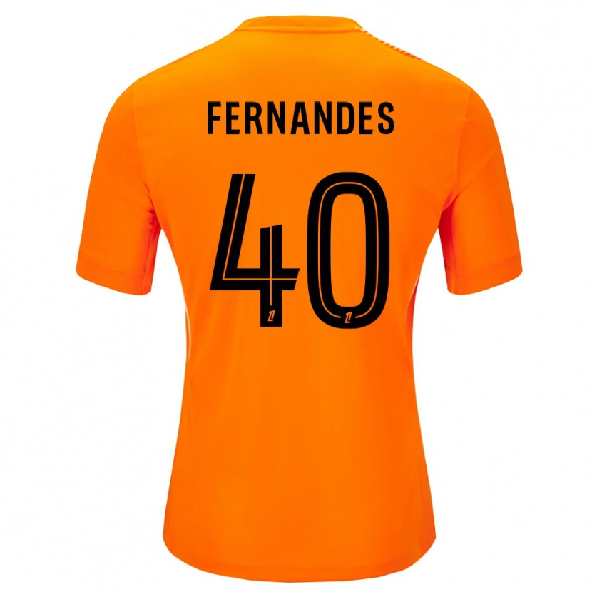 Danxen Niño Camiseta Alyssa Fernandes #40 Naranja Negro Portero Equipación 2025/26 La Camisa
