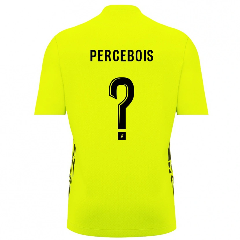 Danxen Niño Camiseta Marie Percebois #0 Verde Fluorescente Portero Equipación 2025/26 La Camisa