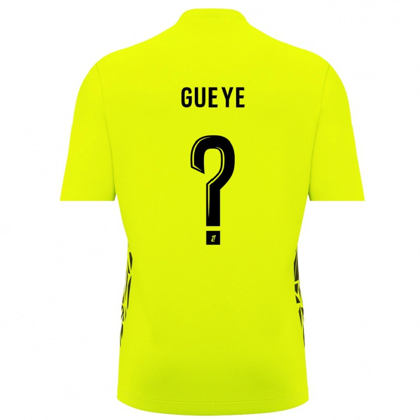 Danxen Niño Camiseta Khady Gueye #0 Verde Fluorescente Portero Equipación 2025/26 La Camisa