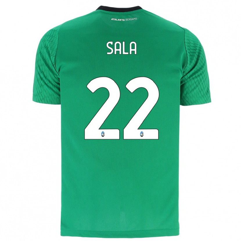 Danxen Niño Camiseta Lorenzo Sala #22 Verde Esmeralda Portero Equipación 2025/26 La Camisa