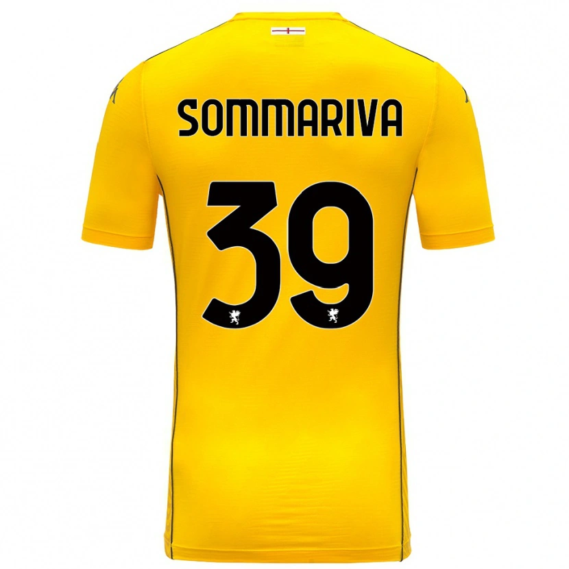 Danxen Niño Camiseta Daniele Sommariva #39 Amarillo Oscuro Negro Portero Equipación 2025/26 La Camisa