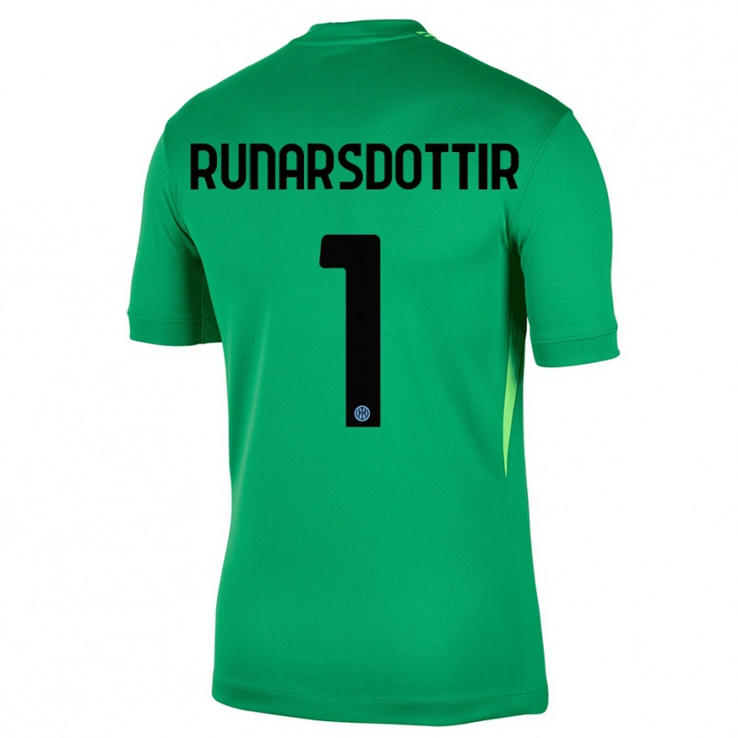 Danxen Niño Camiseta Cecilía Rán Rúnarsdóttir #1 Verde Claro Negro Portero Equipación 2025/26 La Camisa